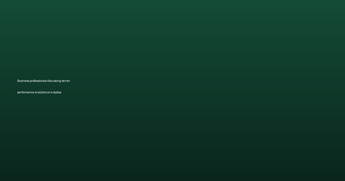 Business professionals discussing server <a href=